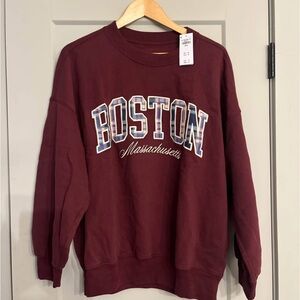 Maroon Boston Sweatshirt